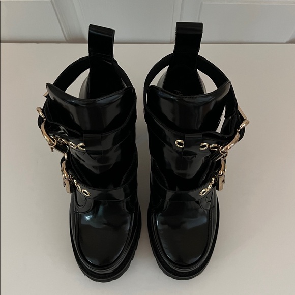 Jeffrey Campbell Craven Ankle Boots Black Size 10 - Picture 6 of 10